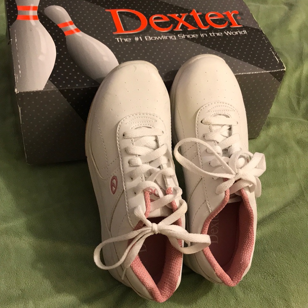 Dexter Bowling Shoes white/pink